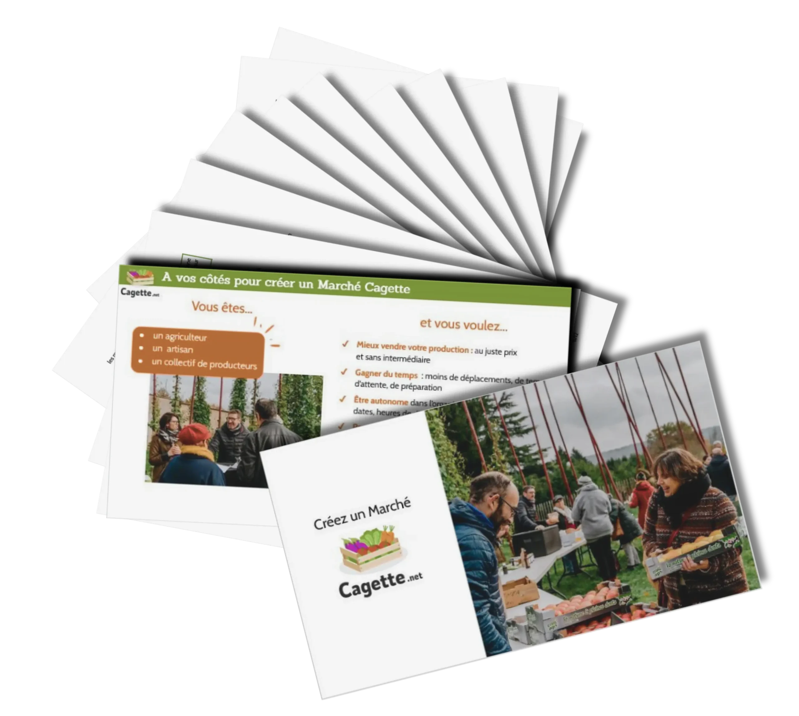 MOCKUP PRESENTATION MARCHES CAGETTE PRODUCTEURS